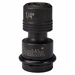 Адаптер для ударного гайковерта Makita B-68448, переходник с квадрата 1/2" на внутренний шестигранник 1/4"