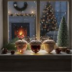 Набор елочных украшений SYQB2-0123035, 262468, Желуди, разноцветный, 8х10 см, в упаковке 3 штуки