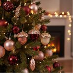 Набор елочных украшений SYQB2-0123035, 262468, Желуди, разноцветный, 8х10 см, в упаковке 3 штуки