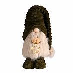 Кукла интерьерная Simaland 10870205, Гном в колпаке, держит звездочку, светящаяся, высота 33-65 см