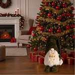 Кукла интерьерная Simaland 10870205, Гном в колпаке, держит звездочку, светящаяся, высота 33-65 см