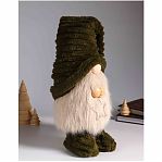 Кукла интерьерная Simaland 10870205, Гном в колпаке, держит звездочку, светящаяся, высота 33-65 см