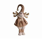 Кукла интерьерная Simaland 10873943, Лосиха-девочка в бежевом наряде, 120х200х430 мм