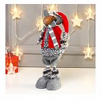 Кукла интерьерная Simaland 2315144, текстильная Лосик в красной шубке и колпаке, 34 см