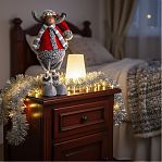 Кукла интерьерная Simaland 2315144, текстильная Лосик в красной шубке и колпаке, 34 см