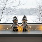 Игрушка елочная Лесная мастерская Уютные куколки 3584581, микс, дерево и текстиль, 13 см