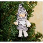 Игрушка елочная Лесная мастерская Уютные куколки 3584581, микс, дерево и текстиль, 13 см