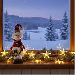 Кукла интерьерная Simaland 9488067, Снеговик в жилете со снежинкой и клетчатом колпаке, 44 см