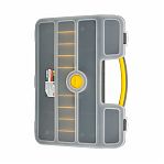 Ящик для крепежа FIT 65656, 18", органайзер, пластик, переставные перегородки, 90х343х463 мм