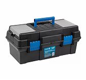 Ящик для инструмента пластмассовый Трек 19" 20230 TR20230, с лотком и органайзером, 215х245х485 мм