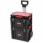 Ящик для инструментов QBRICK System PRO 2.0 set 3в1: Cart + Toolbox + Organizer 100, 390х450х690 мм
