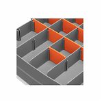 Органайзер для хранения крепежа и метизов Stels 90709, двухсторонний, 85х280х325 мм, пластик 