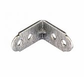 Уголок оцинкованный 005151, крепежный, серый, 16х30х30 мм, в упаковке 2 штуки