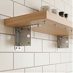 Уголок крепежный Kuz KUZ105, Z-образный, для мебели, 1.8х55х90х105 мм