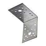Уголок крепежный оцинкованный, равносторонний, 1.8х100х130х130 мм