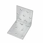 Уголок оцинкованный, крепежный, равносторонний, сталь, 1.8х50х50х60 мм