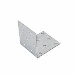 Уголок оцинкованный, крепежный, равносторонний, сталь, 1.8х50х50х60 мм