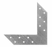 Соединитель угловой, мебельный, оцинкованная сталь, 1.8х35х145х145 мм