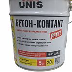 Грунт UNIS  Бетон-Контакт Profi, с кварцевым наполнителем, для внутренних и наружных работ, 5 кг