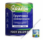 Грунтовка ГФ-021 KRAFOR красно-коричневый 1,8 кг