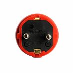 Вилка электрическая Stekker RPG16-21-441 Одри 39160, с заземлением, прямая, каучук, 16А, 250В, IP44, цвет красный  