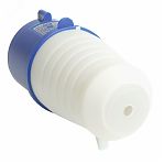 Вилка прямая Stekker ST-023 PPG32-023-44 49427, 32А, 220В, 2P+PE, IP44, термопласт, белый с синим