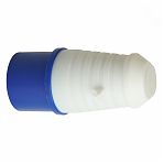 Вилка прямая Stekker ST-023 PPG32-023-44 49427, 32А, 220В, 2P+PE, IP44, термопласт, белый с синим