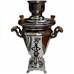 Самовар дровяной Алковар Стольник  Уфимский 5 л , нержавеющая сталь AISI 304