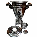Самовар дровяной Алковар Стольник  Уфимский 5 л , нержавеющая сталь AISI 304