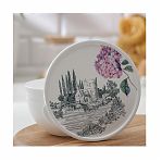 Миска Полимербыт Toile de Jouy,  с крышкой, 0,6 л