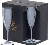 Набор бокалов для шампанского Glasstar Чёрное море 170 мл 6 шт 1687-3