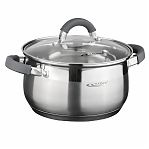 Кастрюля Катунь Ирида со стеклянной крышкой 6.2 л для индукции [КТ08-D-24]