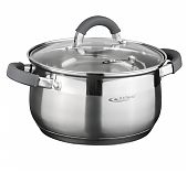 Кастрюля Катунь Ирида со стеклянной крышкой 6.2 л для индукции [КТ08-D-24]