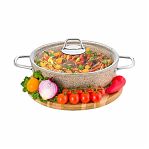Жаровня литой алюминий DARIIS Crema NoVa HUR-A-15403 с крышкой, 4.1 л 