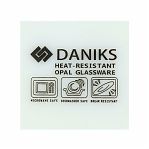 Салатник Daniks LHW-90 Эвкалипт стеклокерамика, круглый 23 см, белый 2л