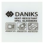 Тарелка Daniks Флер обеденная, стеклокерамика, 24 см