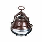 Казан афганский алюминий 15л с крышкой с ручками двухцветный