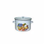 Кастрюля эмалированная с рисунком 8,5л 01,02.03,20-1620/4