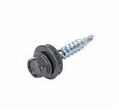 Саморез кровельный ЖЕСТЬ 4,8x19 RAL7024 серый графит 12 шт
