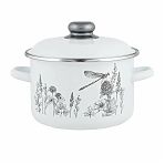 Кастрюля эмалированная Appetite, Flora-2, 3 л