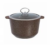 Кастрюля Dariis Гранит, (браун-браун) с крышкой, 5 л