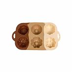 Форма для выпечки Tiramisu силикон 40х170х285 мм 6 ячеек