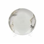 Тарелка DANIKS Флюид десертная серая 19 см