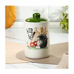 Банка для сыпучих продуктов Daniks Comely с крышкой, доломит, 700 мл