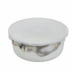 Набор салатников Daniks Флюид, серый, стеклокерамика, круглый с крышкой 14, 16, 19 см