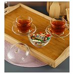 Сахарница ОСЗ Симпатия, 470 мл, стеклянная, прозрачная в классическом стиле