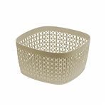 Сухарница Idea Пирула, пластиковая, латте, покрытие Soft-touch, 9х17х17 см, М1219