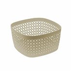 Сухарница Idea Пирула, пластиковая, латте, покрытие Soft-touch, 9х17х17 см, М1219