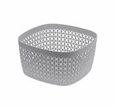 Сухарница Idea Пирула, пластиковая, смоки, покрытие Soft-touch, 9х17х17 см, М1219
