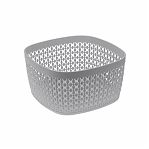 Сухарница Idea Пирула, пластиковая, смоки, покрытие Soft-touch, 9х17х17 см, М1219